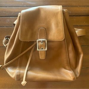 COACH - leather mini drawstring backpack